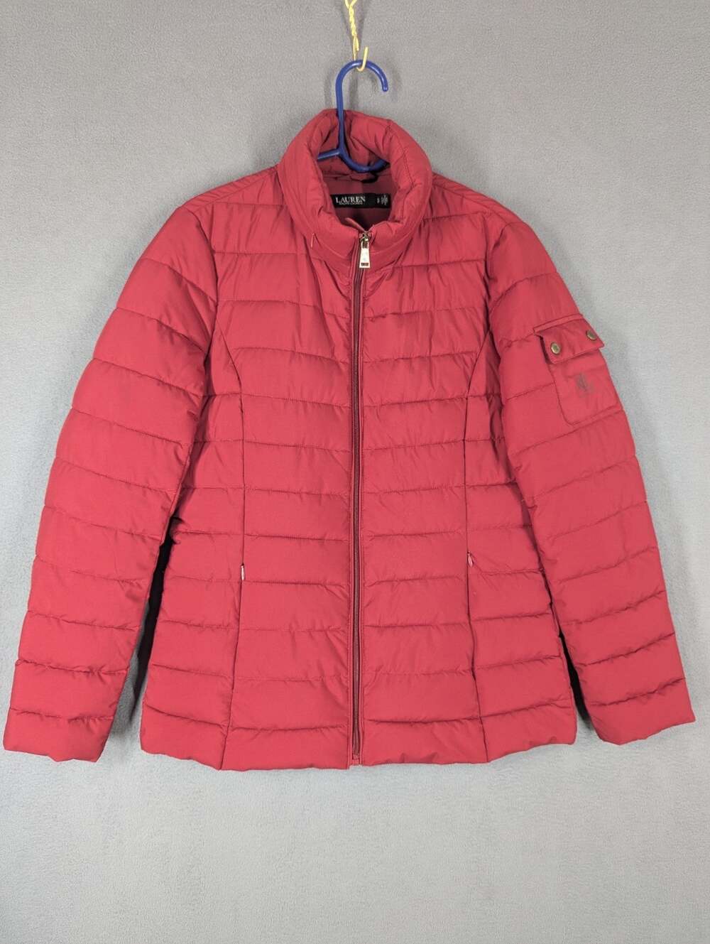 Lauren Ralph Lauren Red Lightweight Puffer Jacket Womens Small Packable